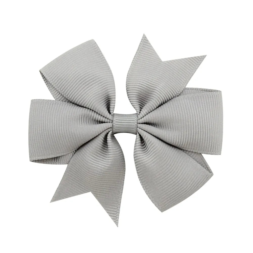 1 Pcs Colors Solid Grosgrain Ribbon Bows Clips Hairpin Girl's Hair Bows Boutique