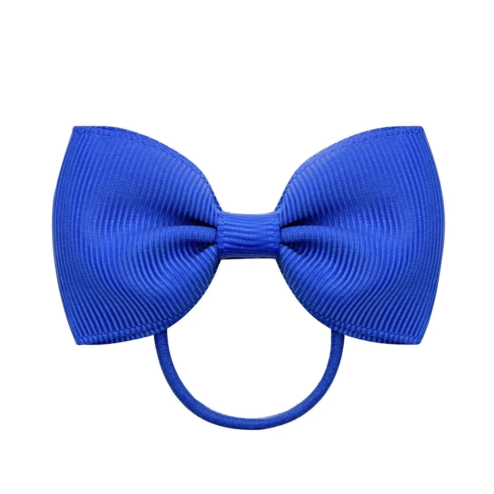 1 Pcs Fashion Small Baby Elastic Rubber Band Head Rope Mini Solid Ribbow Bow Tie