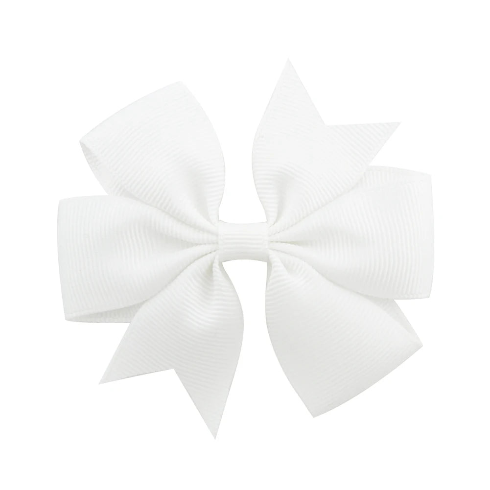 1 Pcs Colors Solid Grosgrain Ribbon Bows Clips Hairpin Girl's Hair Bows Boutique