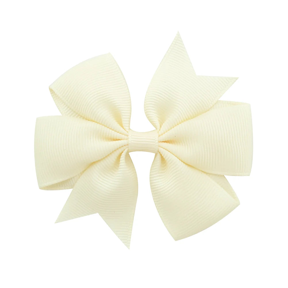 1 Pcs Colors Solid Grosgrain Ribbon Bows Clips Hairpin Girl's Hair Bows Boutique