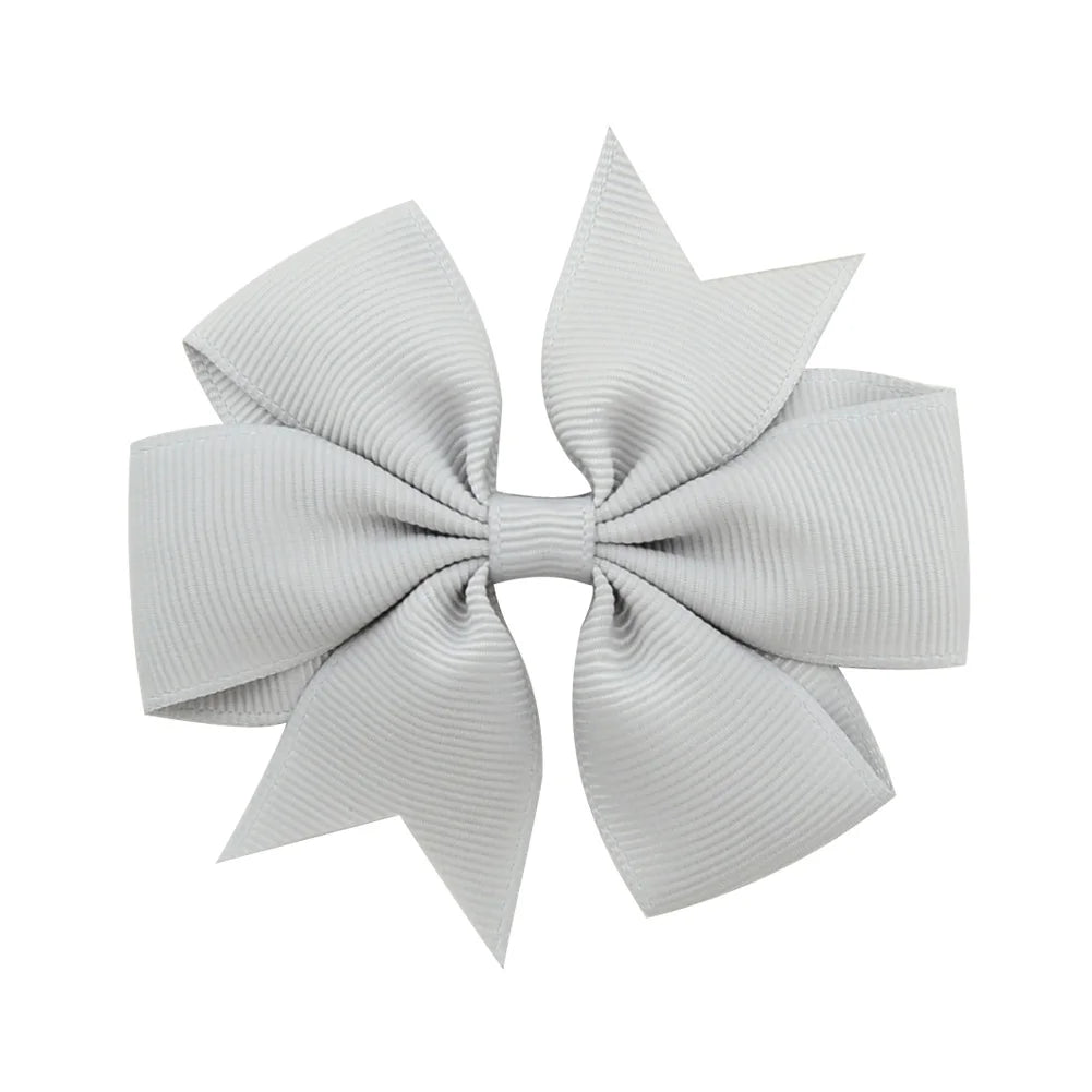 1 Pcs Colors Solid Grosgrain Ribbon Bows Clips Hairpin Girl's Hair Bows Boutique