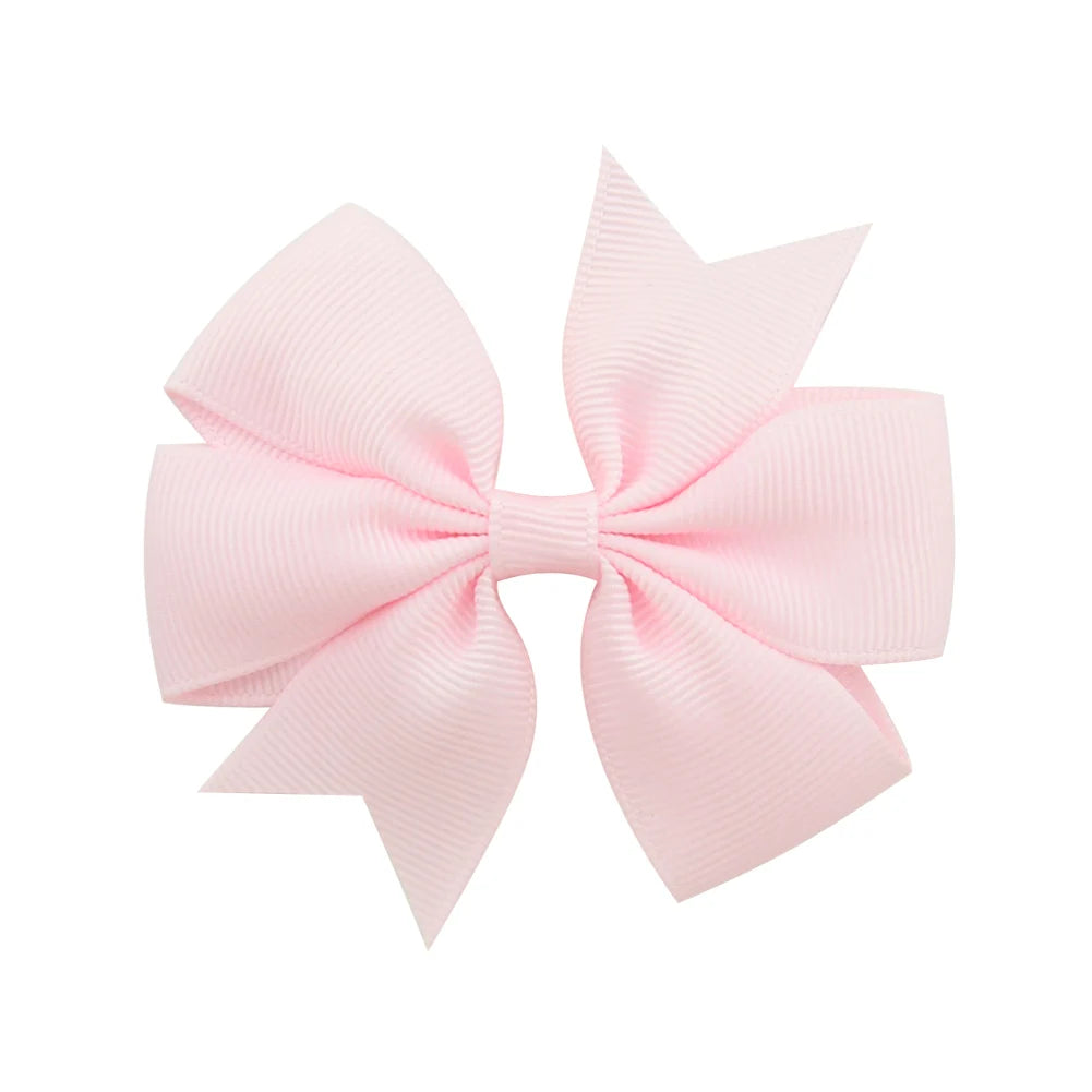 1 Pcs Colors Solid Grosgrain Ribbon Bows Clips Hairpin Girl's Hair Bows Boutique