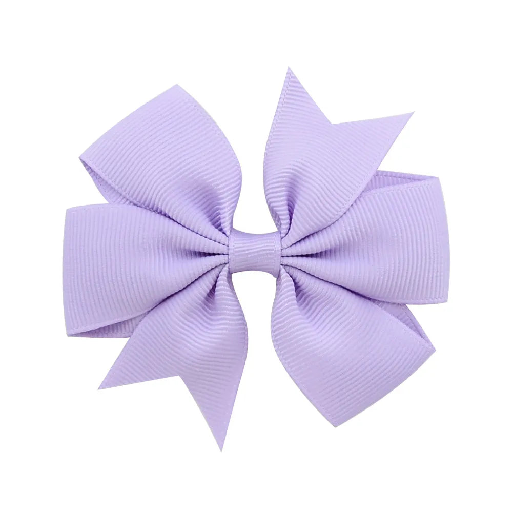 1 Pcs Colors Solid Grosgrain Ribbon Bows Clips Hairpin Girl's Hair Bows Boutique